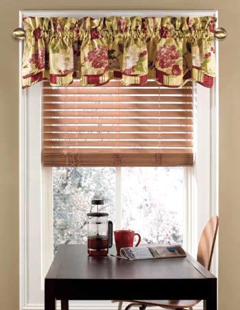 Pole Mounted Valances Double Layer Scalloped Valances 78 W x 15 L from bottom of the rod pocket Order one Double Layer Scalloped Valance for every 40 of window width Comes Unlined - no lining
