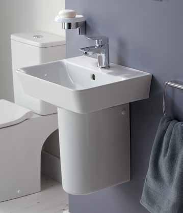 Our small 40cm handrinse basin is an ideal solution for limited space.