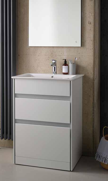 12 13 When your walls won t take the weight, the floor standing vanity unit will