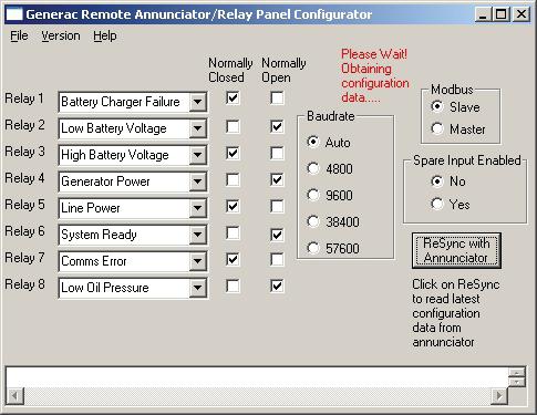 ALARM RELAY (J9) The Annunciator provides a relay with both a Normally Open contact and a Normally Closed contact.