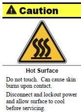 2.2.b Warning A Warning message indicates a potentially hazardous situation that, if not avoided, could result in serious injury. A typical example of a Warning message: Warning 2.2.c Danger Hazardous Voltage Voltage or current hazard sufficient to cause shock, burn or death.