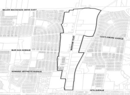 Area and Site Specific Policies 9-23 amended, and Secondary Plan PD 36-1, as amended, shall apply until the new secondary plan is approved. Figure 9.3.7.