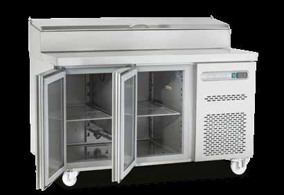 PRICE SPPZ-135 2-Door Pizza Counter 0 to +8 C H1050 x w1345 x d700mm 8 x GN1/4 (150mm) 1580