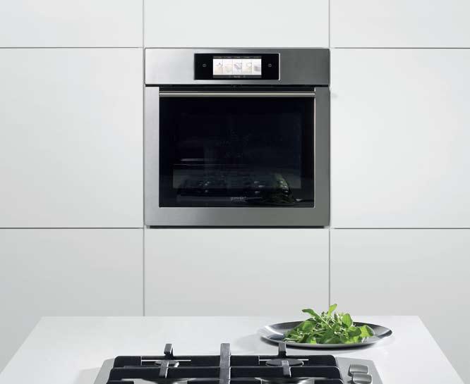 Shape + Designed to cook evenly Plus for remarkably even cooking! Gorenje + ovens feature innovative shape of the oven cavity: the ceiling is arched and the side walls are rounded, or convex.
