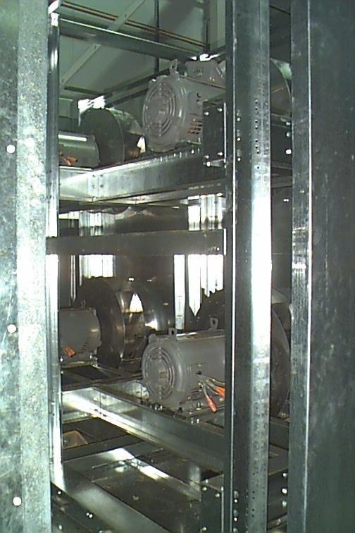 Supply Fans 1 to 4 fans mounted on springisolated assembly Backward Inclined plenum fans Direct drive application No drive losses No belt