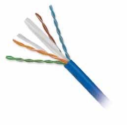 NETWORK CABLES Article 725/800 Category 6 Cables Non-Plenum Plenum Conductors Unshielded Twisted Bare Copper Pairs Insulation PP EFP Conductor Color Code Chart 5 Spline Dielectric Between Pairs