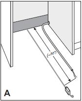 6. ENCLOSURE PREPARATION For proper dishwasher operation and appearance, ensure that the enclosure has the minimum dimensions shown in the figure on the previous page. 6.