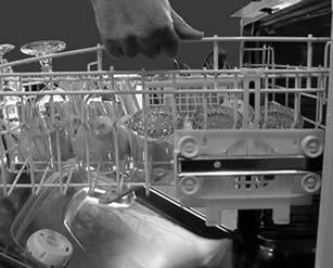 LOADING THE DISHWASHER For best washing results, be careful before loading dishes to remove food residue. Any burned or stuck leftovers should be removed.