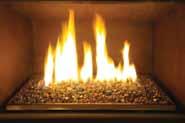 When using Ceramic Spa Stones DO NOT cover burner ports or pilot light that lead to pilot fl ame. Ensure the crystals or stones do not overlap excessively as this will effect the flame pattern.