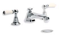 levers and pop-up three hole basin mixer also