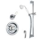 thermostatic valve with 5 rose, valve with riser, 5 apron rose with
