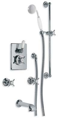 manual bath fill shower valve with classic handset