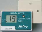 MC Model 3%RH Humidity instrumentation with alarm Caution advisory indicator lights in case of exceeding