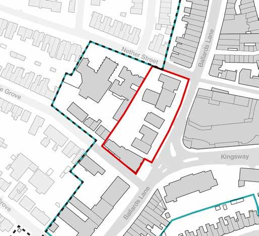 2828 Trinity Church Arts Depot KEY Key Opportunity Site SPD Area Boundary Town Centre Boundary (Local Plan) KEY Figure 14: existing plan of