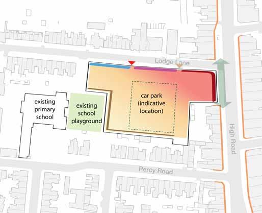 4040 Northside Primary School Existing car park (232 spaces) YVA House KEY Key Opportunity Site SPD Area Boundary Town Centre Boundary