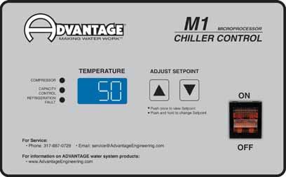 CONTROL INSTRUMENTS MAXIMUM portable chillers are supplied with tailor made microprocessor control instruments that control and monitor all aspects of the chiller operation to assure accurate control