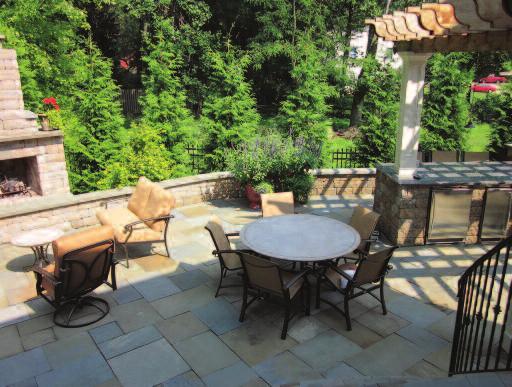 They wanted hardscape features that fit ir lifestyle, while adding beauty and function to ir backyard space.
