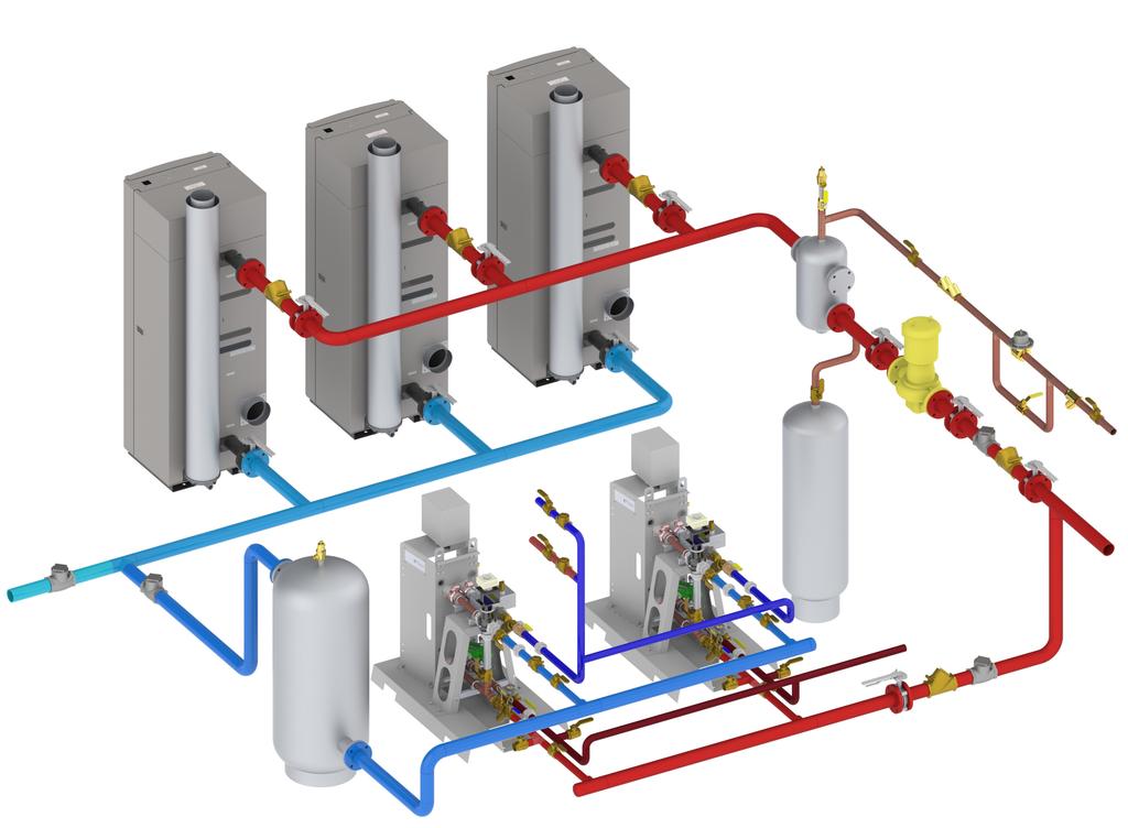 Combination Plant Application: Single Return The indirect SmartPlate water heater is an Architect s and Installing Contractor s preferred product.