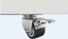 Castors are particularly practical for chest-type appliances that require frequent repositioning.