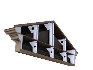 3 Modular Construction Pediments, Entablatures, and Columns are manufactured as stand alone components.