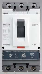 Susol TD circuit breaker is available in one frame size in ratings from 16 to 160 amperes and TS circuit breakers are available in three frame sizes in ratings