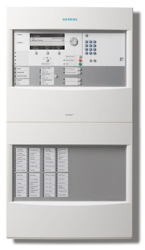 Overview of FC2040 fire control panels Housing (Comfort) Housing (Large) FC2040-AA FC2040-AE FC2040-AG FC2040-GA Featuring 48 indicator groups