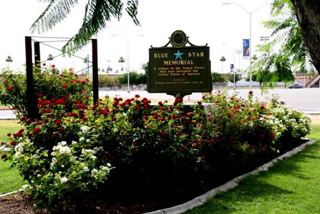 Star Memorial, part of the Veterans Rose Garden.