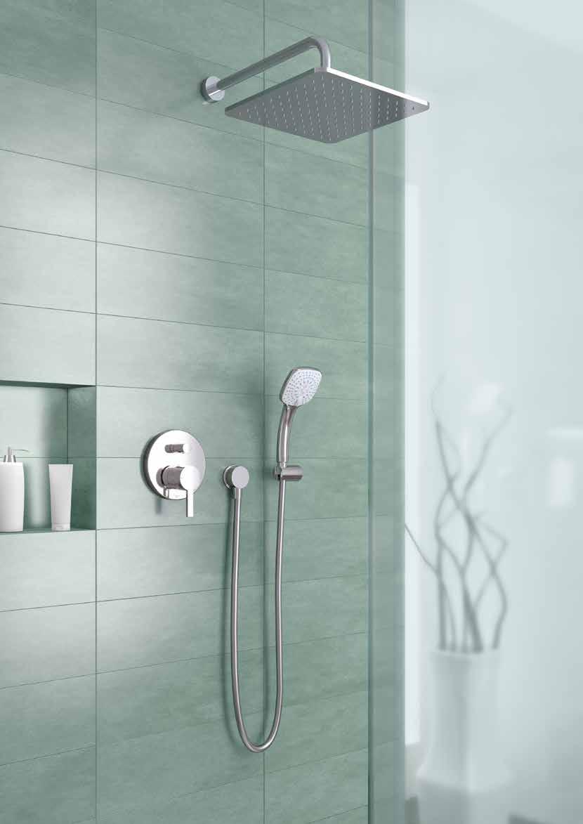 16 Product options idealrain CUBE 17 the contemporary choice Complete freedom of choice Whether you want a simple shower kit or an all-in-one shower system, Idealrain Cube works.