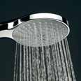 Idealrain has streamlined, flat shower heads, available in a variety of sizes.