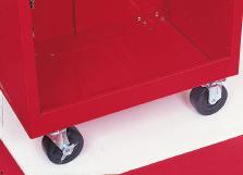 ASSEMBLING YOUR KENNEDY CABINET Casters Assembly requires flat tip screwdriver and ½ socket or ½ open end wrench.
