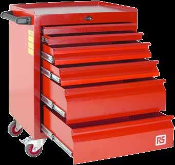 751570 6 Drawer Heavy Duty Tool Cabinet 6 fully