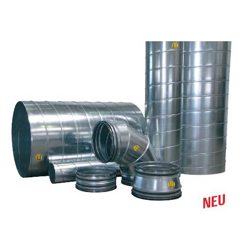 Round smoke extraction duct of sheet steel Test certificate P-3469/5645-MPA BS The accessories that are available, as for example pressed/segmental-built bends, tee pieces, crosspieces, Y fittings,