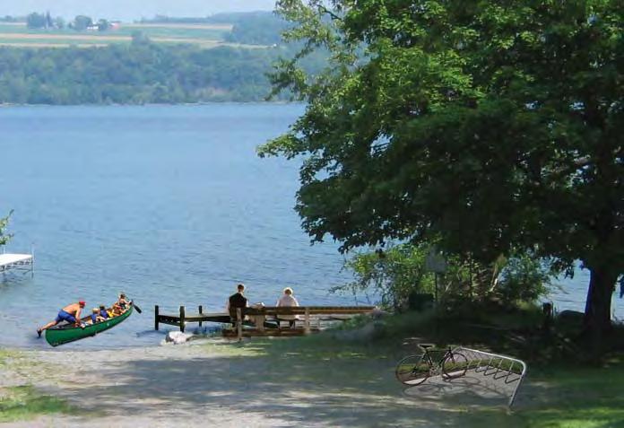 Existing conditions at the Town right-of-way to Owasco Lake at