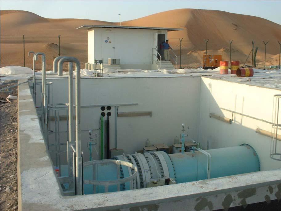 4.1 FC-PCS : Forced Circulation Passive Cooled Shelters SCADA Shelter for a drinking water pipeline in the UAE/Fujaihra The liquid circulation of this type of passive cooled shelters is operated by