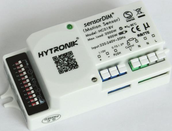 Tri-level Control HF Sensor Standard Version Applications Occupancy detector with tri-level control suitable for indoor use.