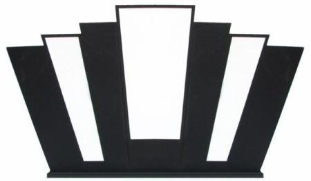 Illuminated Art Deco Backdrop This prop is ideal as either a main stage backdrop, dance floor backdrop, or just a great photo opportunity for