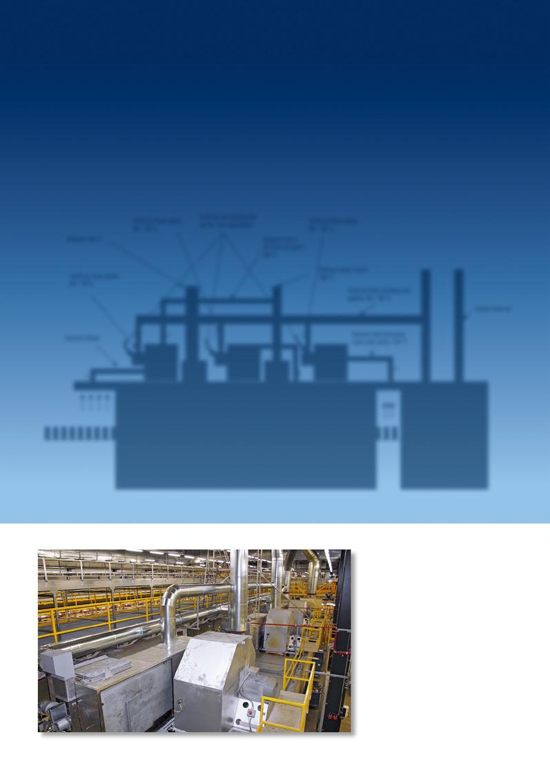Service and Upgrades KBA Air Management System This system enables energy recovery from the exhaust air (cooler and oven) and keeps the oven air separate from the factory ventilation.