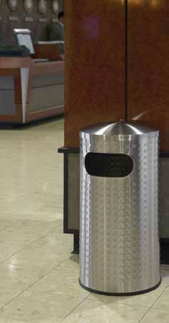 The Allure is a large-capacity container, perfect for entryways, lobbies, restrooms and waiting rooms.