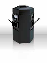 Island Convenience Centers 4 5 55-Gallon Double-Sided for Roll Towel Dispensers (Towel dispenser sold separately) Accommodates a variety of roll and center pull dispensers 55-gallon trash capacity