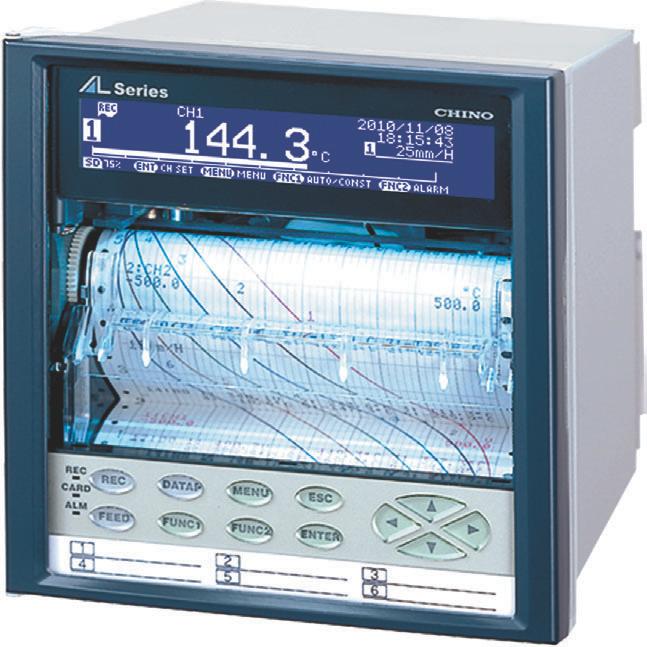 AL4000 SERIES 100mm chart MULTI-POINT TYPE HYBRID MEMORY RECORDER AL4000 series is a hybrid recorder which employs bright and clear, easy to view LCD display.