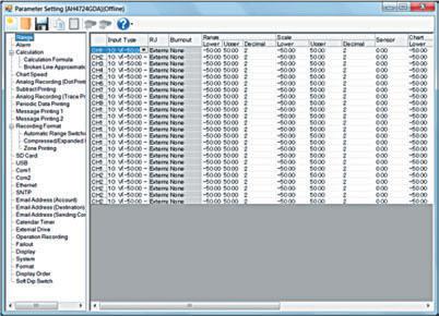 APPLICATION SOFTWARE (standard attached) Data Acquisition Software You can acquire data easily to your PC.