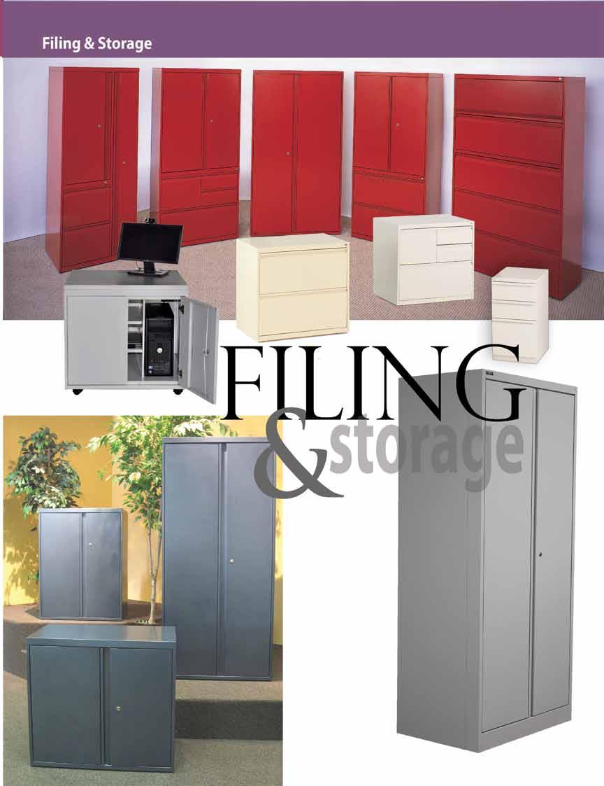 Invincible Office Furniture Solutions offers storage cabinets in a variety of colors, laminates, depths, widths and heights.