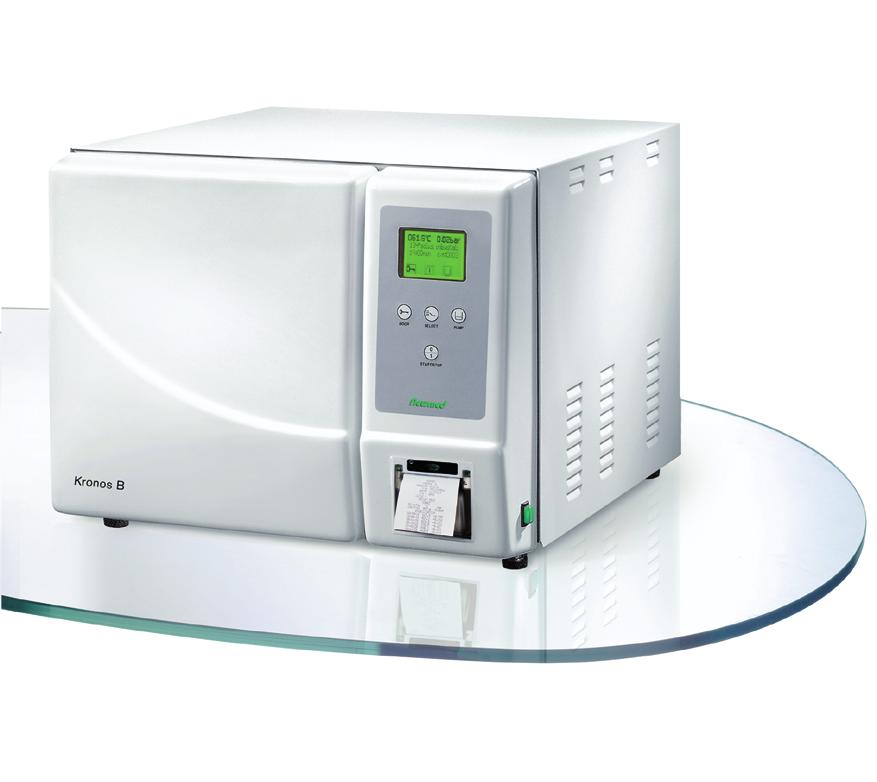 Meet the NEW Newmed Kronos Class B Sterilizer Good looking and elegant on the outside, but reliable and uncomplicated on the inside, the Kronos B Class Sterilizer is your perfect partner for