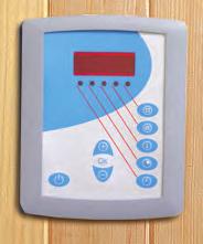 T1 n Touch screen operation for easy control of temperature and time settings n Large screen displays sauna temperature and time settings n Display temperature in Fahrenheit or Celsius n Sleep mode