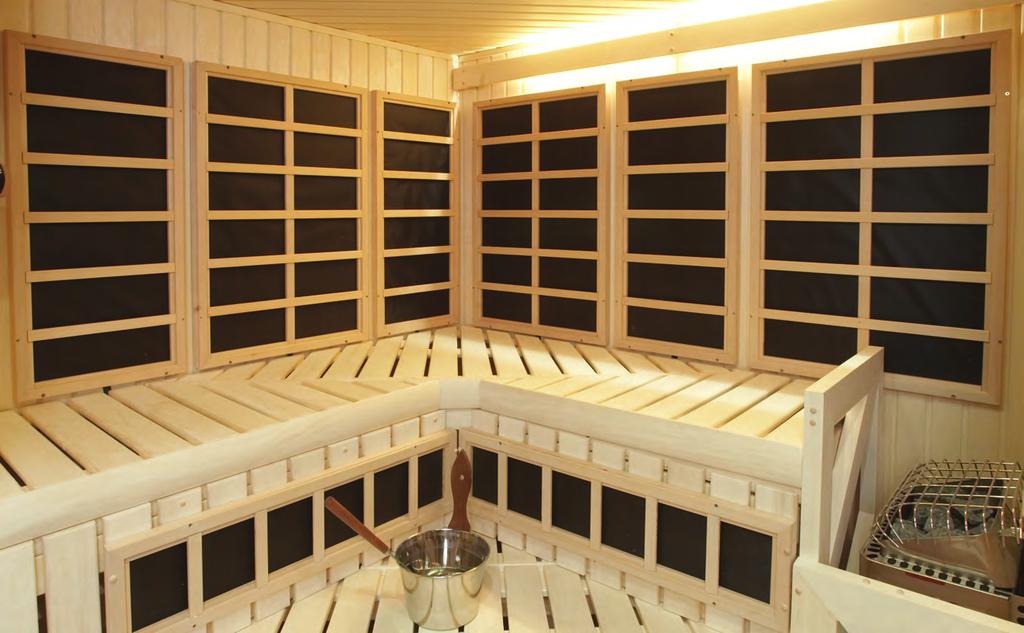 Helo Infrasauna You like traditional sauna but your spouse prefers infrared sauna? No problem.