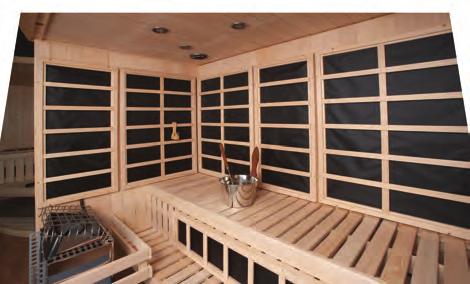 The Helo InfraSauna may be the ultimate sauna--a blending of Helo Traditional Finnish Sauna with Helo Infrared Sauna.
