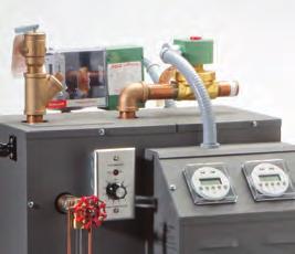 n Powerful dependable steam boiler for large commercial spaces n One or two room operation, each controlled individually by low voltage on/off switches for maximum ease of use n Low service and