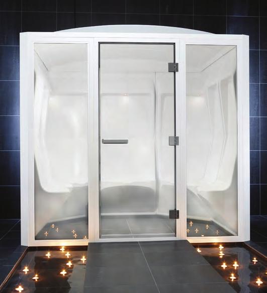 gested suggested d suggested 39 3 4 " Modular Steam Rooms COMMERCIAL or residential installations Elysee and Excellent modular acrylic steam rooms are made of high-tech, vacuum-formed specialgrade
