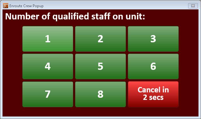 FOR FIRE MPS USERS Did you know? When going enroute, this dialog presents and allows the responding unit to note its staffing.