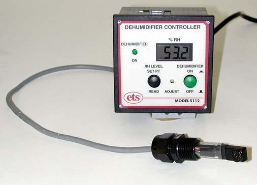 standard Package E utilizes the ETS Model 5461 Desiccant/Pump Dehumidification System to dry the chamber.